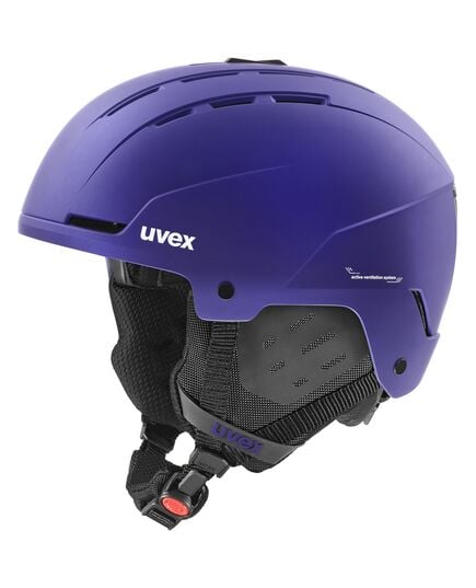 UVEX STANCE kask narciarski hardshell z regulacją granatowy, Kolor: fioletowy, Rozmiar: 51-55