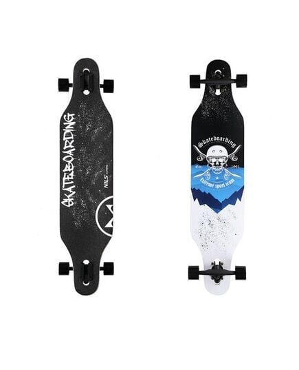 DESKOROLKA LONGBOARD SKULL WOOD SKATE NILS EXTREME, Waga: 1,4