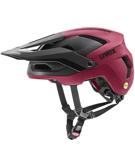 UVEX Kask rowerowy Renegade Mips czerwony, Kolor: czerwony, Rozmiar: 54-58