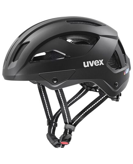 UVEX Kask rowerowy City Stride, Kolor: czarny, Rozmiar: 59-62