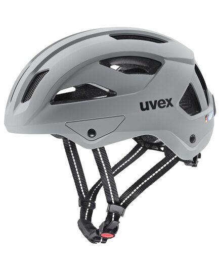 UVEX Kask rowerowy City Stride, Kolor: szary, Rozmiar: 53-57