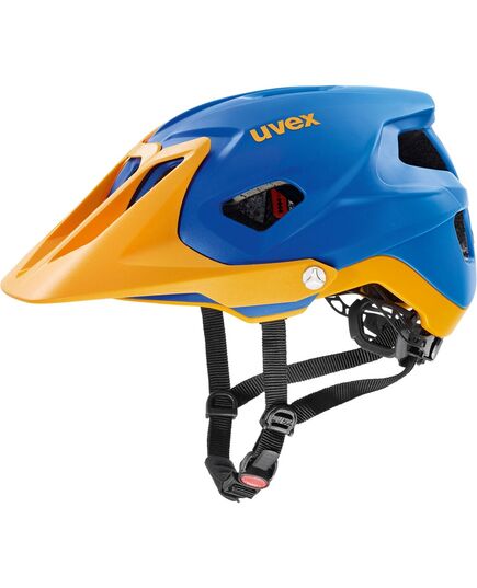 UVEX Kask rowerowy Quatro Integrale, Kolor: niebieski, Rozmiar: 52-57