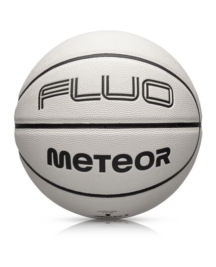 METEOR Piłka koszykowa Fluo Biały/neonowy zielony 7