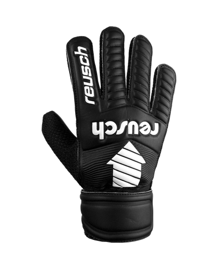Rękawice bramkarskie dziecięce REUSCH Legacy Arrow Solid Junior czarne, Kolor: czarny, Rozmiar: 8