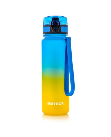 Meteor bidon tritanowy sportowy 500 ml niebieski/żółty