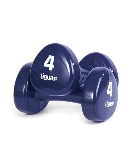 TIGUAR hantle do ćwiczeń fitness ciężarki 2x4kg zestaw zielony, Kolor: zielony, Waga: 4