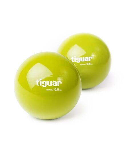 TIGUAR piłka z obciążeniem do ćwiczeń fitness pilates Heavyball 0,5kg oliwkowa