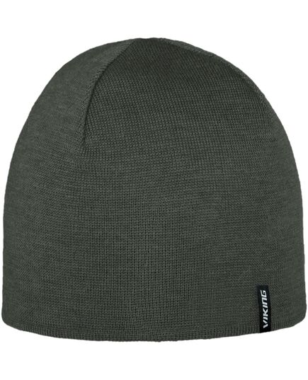 VIKING NOMRA 2.0 czapka zimowa unisex z wełny merino zielona, Kolor: zielony, Waga: 0.2