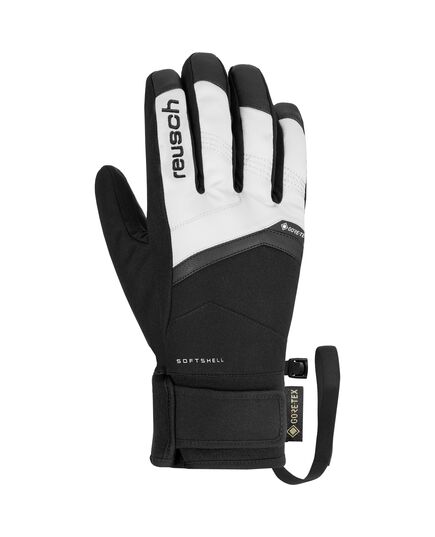 REUSCH BLASTER rękawice narciarskie męskie z GORE-TEX czarne/białe, Kolor: czarny, Waga: 0.2, Rozmiar: 9,5