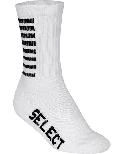 SELECT skarpety piłkarskie treningowe getry Striped białe, Kolor: biały, Waga: 0.075, Rozmiar: 41-45