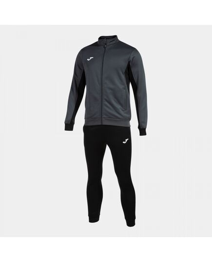 JOMA DERBY dres treningowy męski bluza i spodnie komplet 103120.151 czarny/szary, Kolor: szary, Waga: 0.2, Rozmiar: 2XL