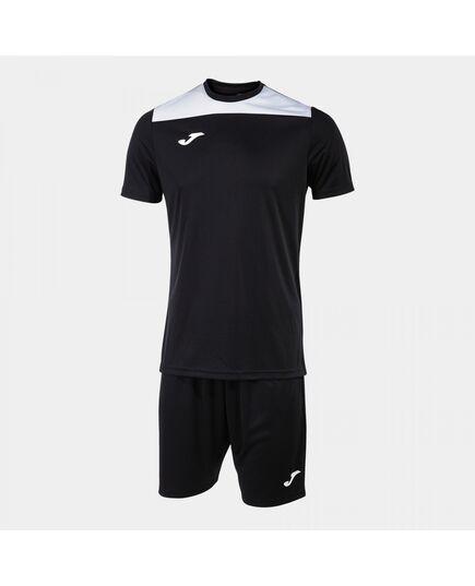 JOMA PHOENIX komplet piłkarski męski koszulka i spodenki 103124.102 czarny, Kolor: czarny, Waga: 0.2, Rozmiar: 2XL