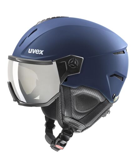 UVEX INSTINCT VISOR kask narciarski hardshell z goglami granatowy  (56/6/260/20/07), Kolor: granatowy, Rozmiar: 60-62