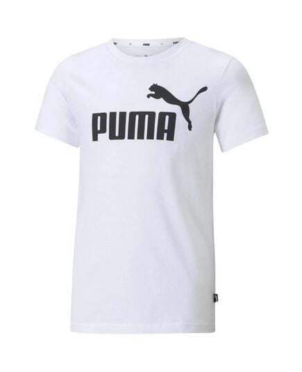 PUMA koszulka dziecięca t-shirt bawełniany ESS Logo Tee B biały, Kolor: biały, Waga: 0.2, Rozmiar: 128