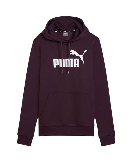 PUMA bluza damska bawełniana z kaputrem ESS Logo Hoodie FL fioletowa, Kolor: fioletowy, Waga: 0.4, Rozmiar: M