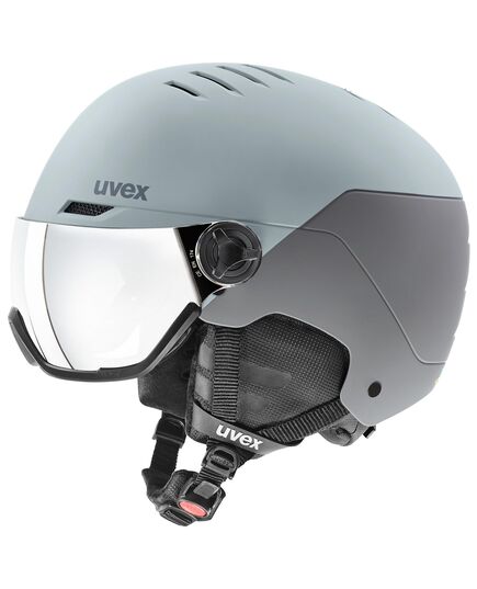 UVEX WANTED VISOR kask narciarski z technologią hardshell szary, Kolor: szary, Rozmiar: 54-58