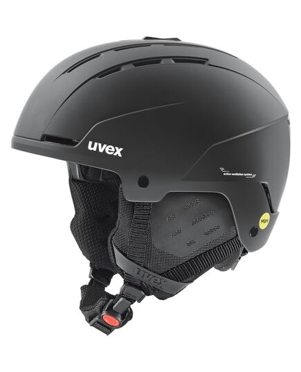 UVEX STANCY kask narciarski uvex z MIPS i hardshell czarny, Kolor: czarny, Rozmiar: 54-58