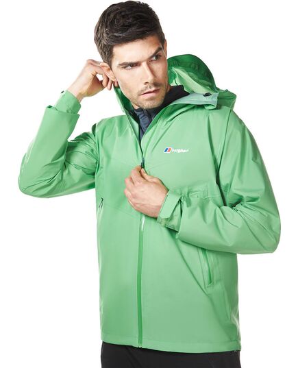 Berghaus Elastyczna, ultralekka kurtka membranowa męska Fastpacking Shell zielona r. S