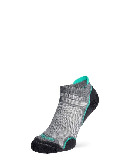 Bridgedale Skarpety damskie Ultra T2 Merino Performance Low szaro-turkusowe, Waga: 0.5, Rozmiar: M (38-40)