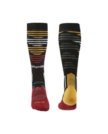 Bridgedale Skarpety męskie Ski Lightweight Merino Performance Over Calf graphite / red r. L ( 44- 47 )