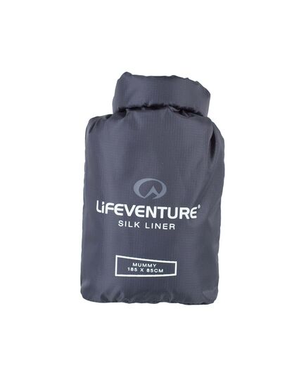 Lifeventure Wkładka do śpiwora z jedwabiu Silk Liner grey, kształt mumia