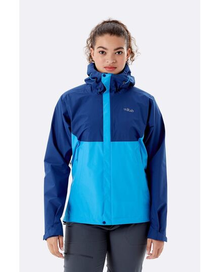 Rab Kurtka membranowa damska  Downpour Eco Jacket Nightfall niebieska, Waga: 1, Rozmiar: XS