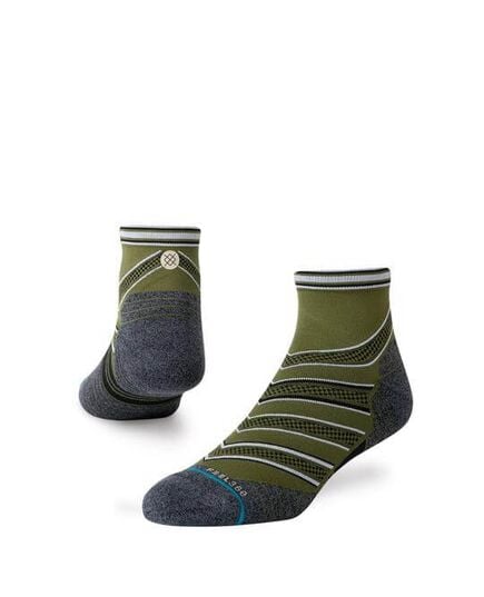 Stance Skarpetki biegowe CONFLICTED QUARTER green L (43-47)