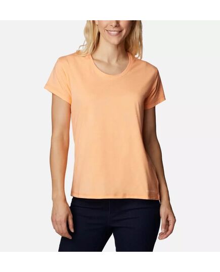 Columbia Koszulka damska Sun Trek SS Tee Peach Heather, Kolor: pomarańczowy, Waga: 1, Rozmiar: M