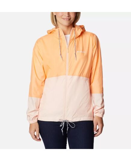 Columbia Kurtka wiatroodporna damska Flash Forward Windbreaker brzoskwiniowa, Kolor: pomarańczowy, Waga: 1, Rozmiar: XS