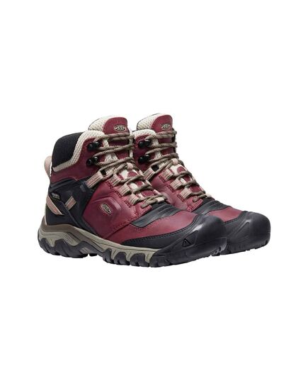 Keen Buty damskie Ridge Flex Mid WP czerwone, Waga: 2, Rozmiar: 36
