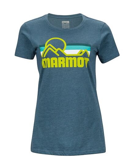 Marmot Koszulka damska Coastal Tee SS Dark Charcoal, Kolor: czarny, Waga: 1, Rozmiar: XS