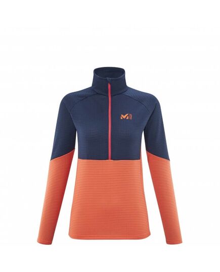 Millet Bluza damska Fitz Roy Light Fleece coral chrome, Kolor: pomarańczowy, Waga: 2, Rozmiar: S