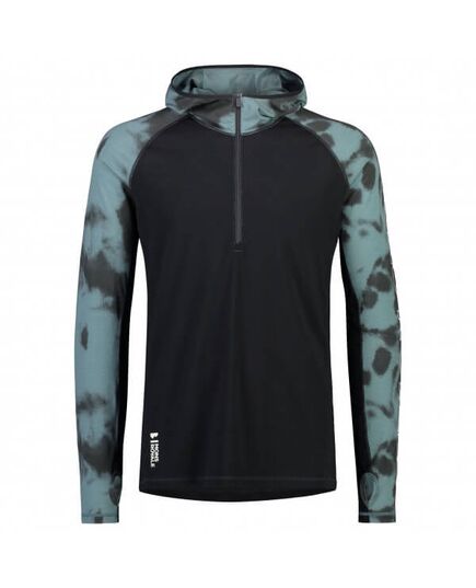Mons Royale Koszulka męska merino Temple Tech Hood-Sage Tie Dye / Black r. XL