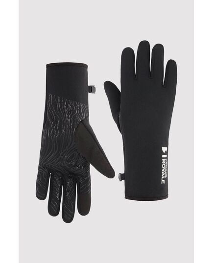 Mons Royale Rękawiczki merino Unisex Amp Wool Fleece Glove czarne, Kolor: czarny, Waga: 0.5, Rozmiar: L