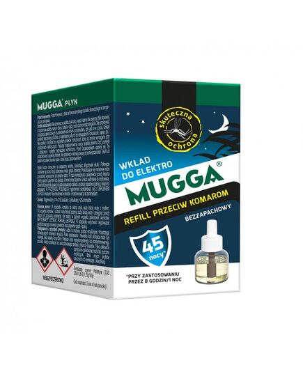 Mugga Wkład do ELEKTRO na komary, meszki, owady na 45 nocy 35 ml