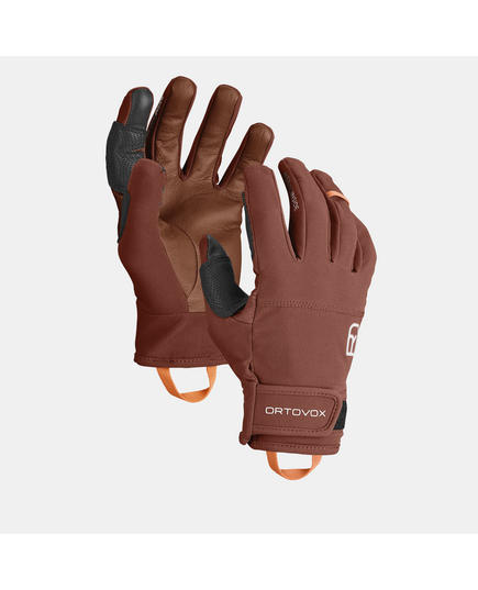 Ortovox Rękawiczki męskie Tour Light Glove brązowe, Kolor: pomarańczowy, Waga: 0.5, Rozmiar: XL