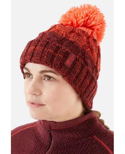 Rab Czapka damska Braid Beanie Wmns Deep Heather