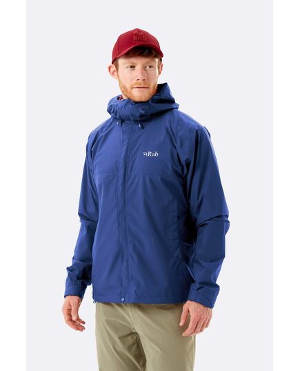 Rab Kurtka membranowa męska Downpour Eco Jacket Nightfall Blue r. S