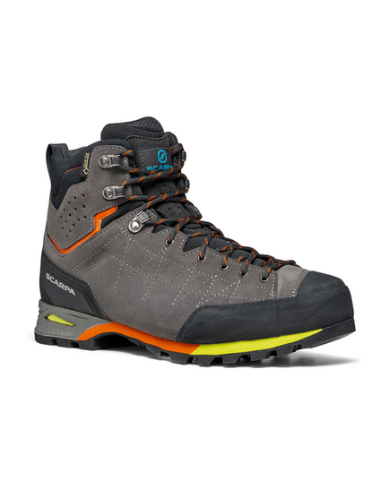 SCARPA Buty górskie męskie Zodiac Plus GTX szaro-pomarańczowe, Waga: 2, Rozmiar: 46