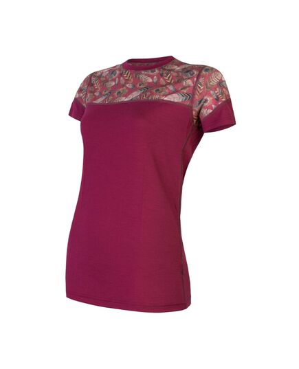 Sensor Koszulka damska Merino Impress lilla - feather r. XL
