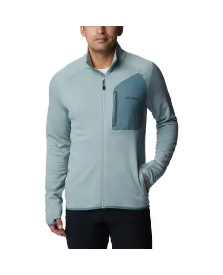 Bluza męska Columbia Triple Canyon Full Zip Niagara turkusowa, Kolor: niebieski, Waga: 1, Rozmiar: S