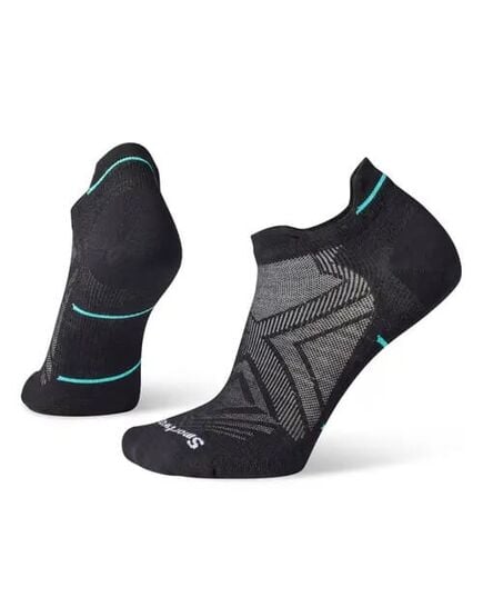 Smartwool Skarpetki do biegania damskie Run Zero Cushion Low Ankle Socks czarne, Kolor: czarny, Waga: 1, Rozmiar: S (34-37)