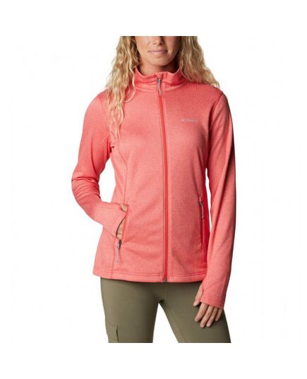 Columbia Bluza damska polarowa Park View Fleece Full Zip Grid Fleece Red Hibiscus Heather, Kolor: czerwony, Waga: 1, Rozmiar: S