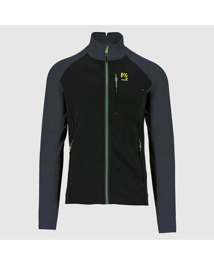 Karpos Bluza męska Pizzocco Evo Full Zip Fleece Black / Ombre Blue / Jasmine Green r. M