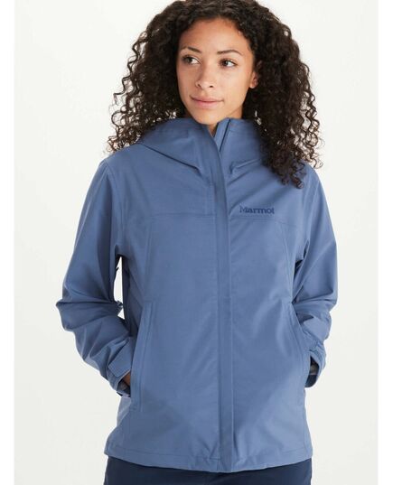 Marmot Kurtka przeciwdeszczowa damska PreCip Pro Jacket niebieska, Kolor: szary, Waga: 0.5, Rozmiar: S