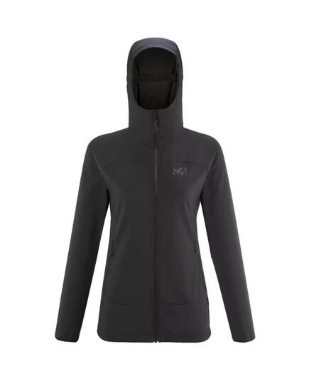 Millet Kurtka softshell damska Fusion Shield Hoodie czarna, Kolor: czarny, Waga: 2, Rozmiar: M