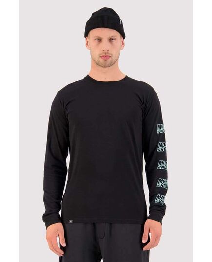 Mons Royale Koszulka męska merino Mens Icon LS 8090 Black, Kolor: czarny, Waga: 0.5, Rozmiar: S