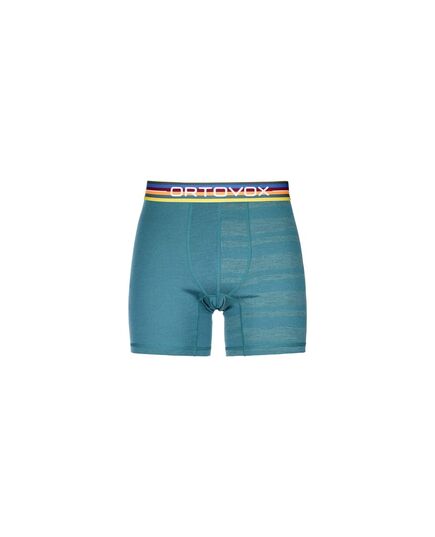 Ortovox Bokserki męskie 185 Rock'N'Wool Boxers M pacific green, Kolor: zielony, Waga: 0.5, Rozmiar: XXL