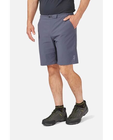 Rab Spodenki trekkingowe męskie Momentum Shorts Steel, Kolor: szary, Waga: 1, Rozmiar: XS