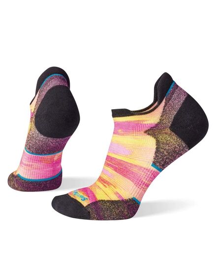 Smartwool Skarpety damskie Run Targeted Cushion Brush Stroke Print Low Ankle Sock Tandoori pomarańczowe, Kolor: pomarańczowy, Waga: 0.5, Rozmiar: M (38-41)